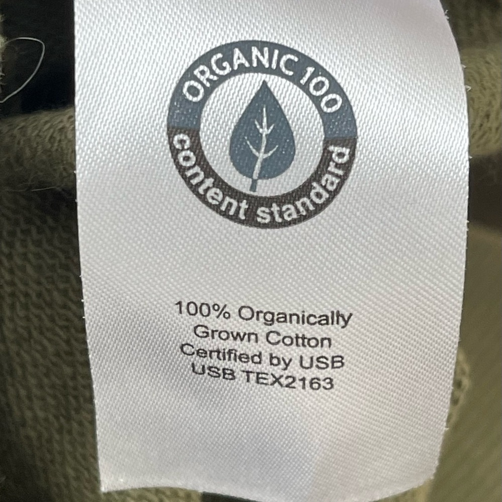 Scotch and soda Amsterdam hoodie Unisex M green 1/4 zip organic cotton - Picture 13 of 14